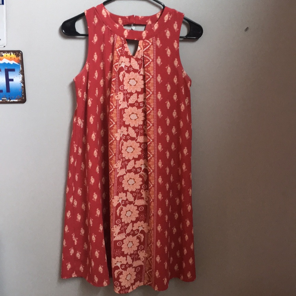 xhilaration high neck floral dress